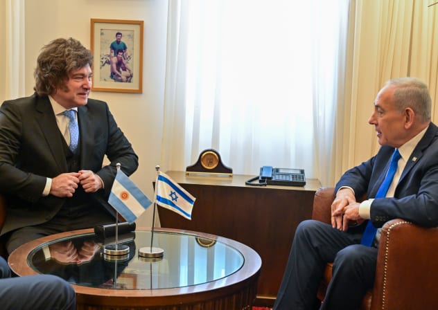 PRIME MINISTER Benjamin Netanyahu meets with President of Argentina Javier Milei in Israel, April 19, 2026.