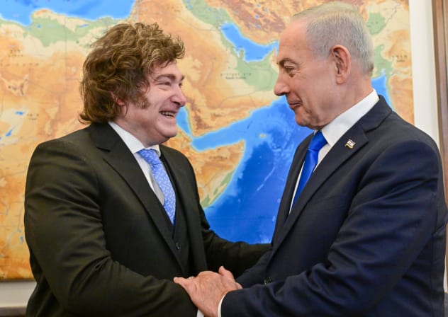 PRIME MINISTER Benjamin Netanyahu meets with President of Argentina Javier Milei in Israel, April 19, 2026.