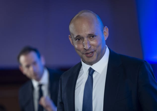 Former prime minister Naftali Bennett at a conference in Jerusalem, February 17, 2026; illustrative.