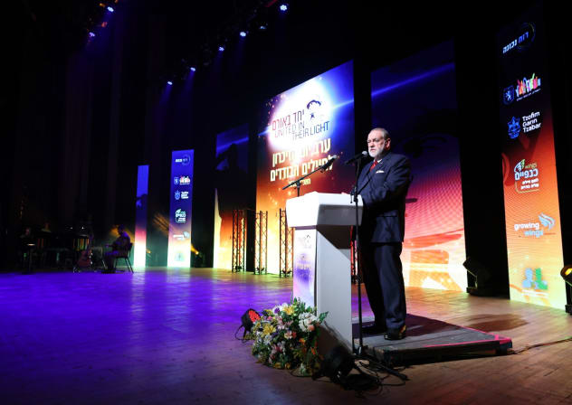 A Memorial Day ceremony at the Jerusalem Theater, honoring the memory of the Lone Soldiers who fell since October 7th