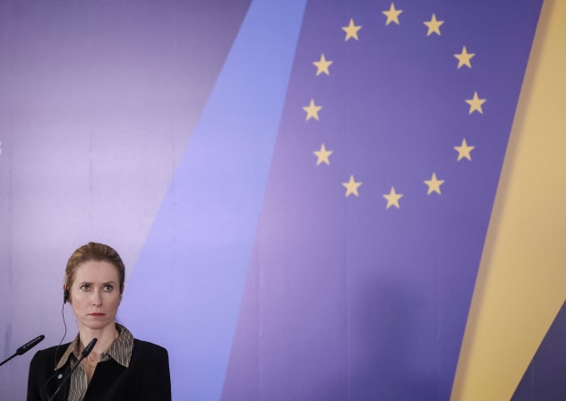 EUROPEAN UNION High Rep. for Foreign Affairs and Security Policy Kaja Kallas speaks to the media, in March 2026.