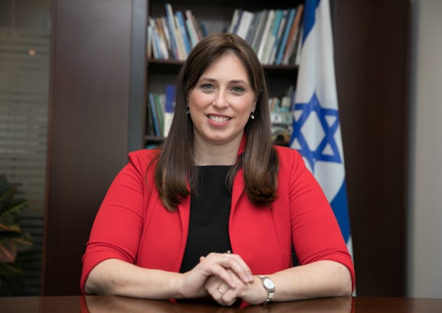 Tzipi Hotovely poses for a picture at her office in Jerusalem on February 19, 2020.