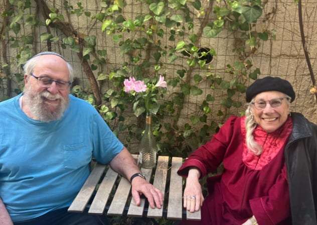 Devorah Ahavah Gerzoff with husband Simcha Moshe. 