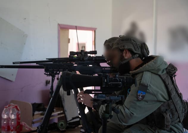 Soldier of the IDF's Hashmonaim Brigade operating at an undisclosed location, May 1, 2026.