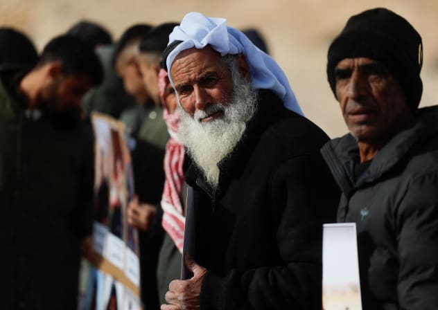 ISRAELI ARABS from the Bedouin community protest against discrimination and police raids in the Negev, in January 2026.