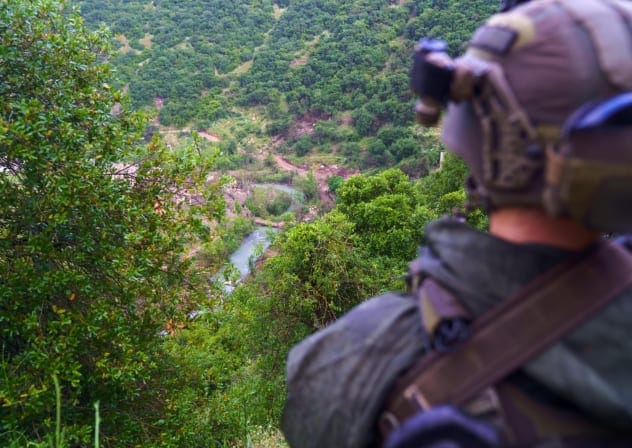 Soldiers from the IDF's Golani Brigade operating near Lebanon's Litani River, published May 12, 2026.