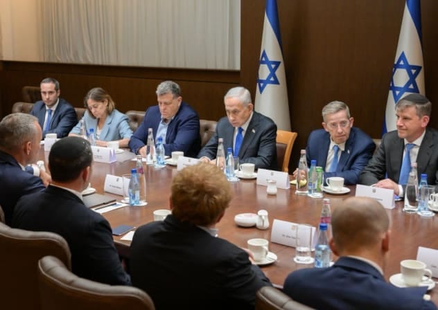 PRIME MINISTER Benjamin Netanyahu meets with Gaza Board of Peace Director Nickolay Mladenov, May 13, 2026.