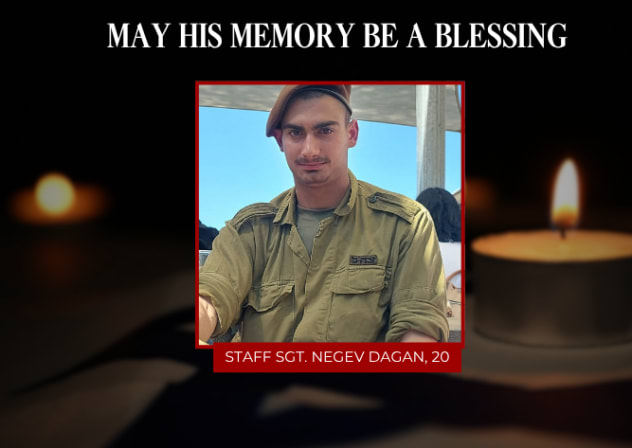 Fallen soldier Staff Sgt. Negev Dagan, 20.