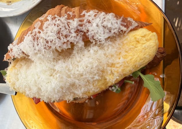 Mattarello’s famous scrambled egg croissant.
