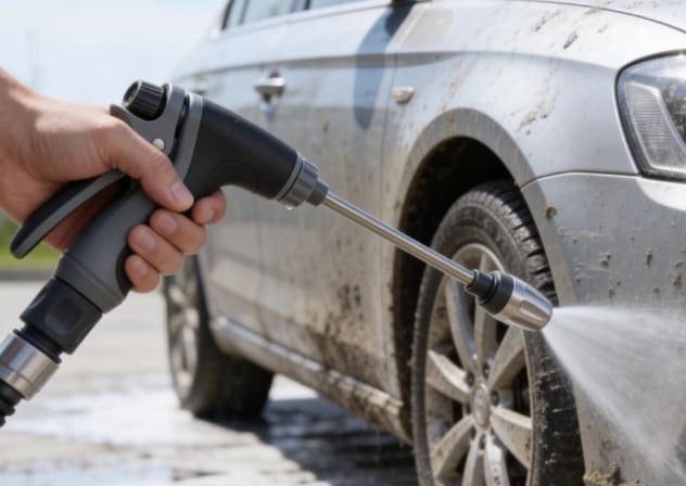 “Jetterix is a garden-hose pressure attachment that claims to amplify water flow into a high-velocity jet for easier outdoor cleaning without electricity or a pressure washer.”