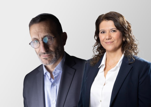 Rabbi Doron Perez, President of the WZO and Yifat Ovadia Luski, head of the Department for Combating Antisemitism at the World Zionist Organization, and former chairwoman of KKL–JNF
