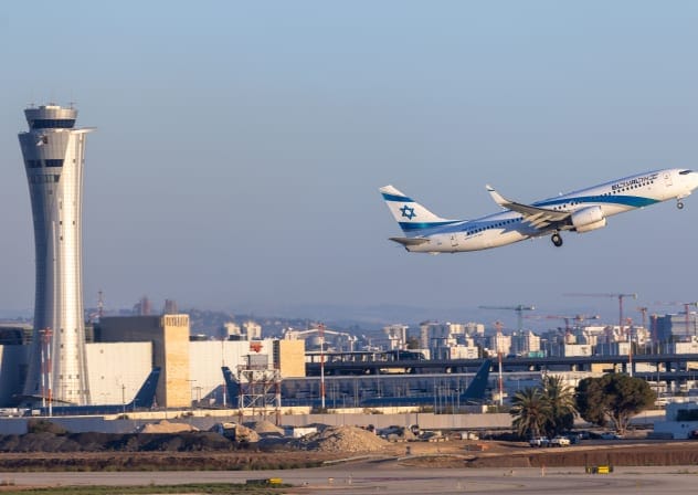 El Al plane takes off at the Ben Gurion International Airport, outside of Tel Aviv, May 24, 2026.