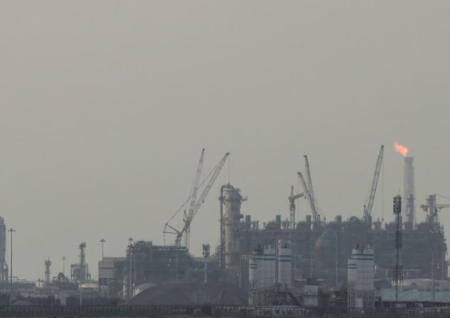 Las instalaciones de producción de gas natural licuado (GNL) de QatarEnergy, en plena crisis entre Estados Unidos, Israel e Irán, en la ciudad industrial de Ras Laffan, en Catar, el 2 de marzo de 2026. 