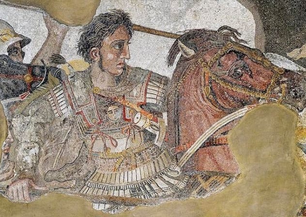 Mosaic showing Alexander the Great on a horse, June 25, 2026.