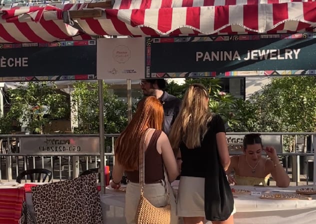 Shoppers browse goods at Nefesh B'Nefesh's Shuk Olim event in Tel Aviv. June 25, 2026.