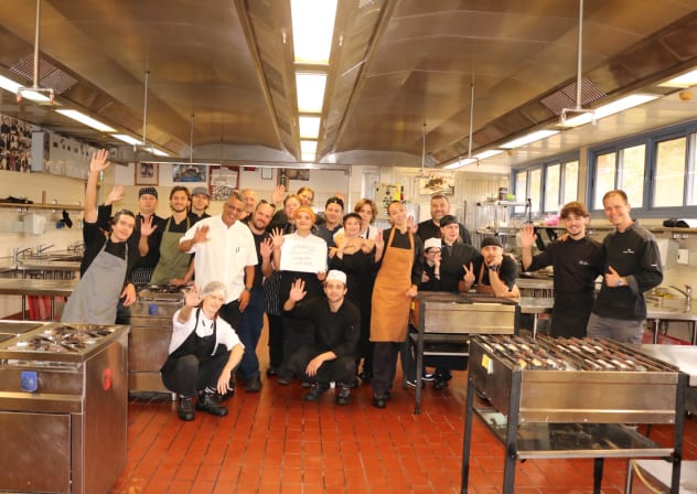 Participants in Masa Israel Journey’s culinary program pose for a group photo after completing their final exams, marking the culmination of their hands-on training in Israel’s food and hospitality industry, May 26, Eilat. 