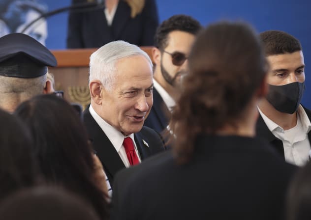 Prime Minister Benjamin Netanyahu attends a memorial ceremony for Theodor Herzl at Mount Herzl in Jerusalem, July 5, 2026
