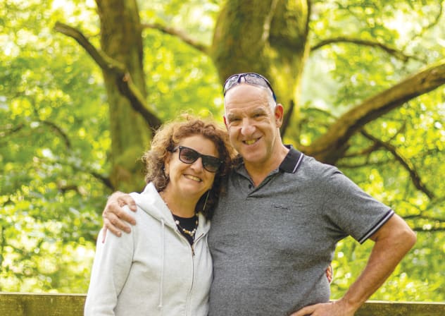 Esther and Stevie Marcus married in 1991 and lived in Kibbutz Alumim, which was attacked on Oct. 7.