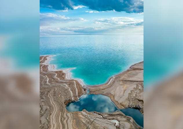 The colors of each sinkhole come from minerals, salt, clay, and water.