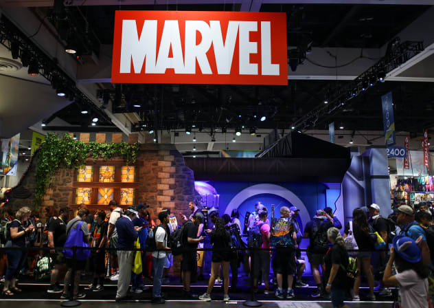 People gather in the exhibition hall during the opening day of Comic-Con International in San Diego, California, US, July 23, 2026. 