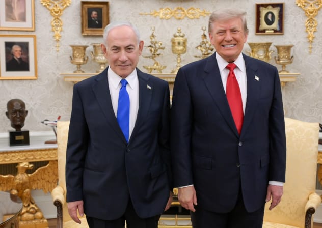Prime Minister Benjamin Netanyahu meets US President Donald Trump in the White House, July 28, 2026.
