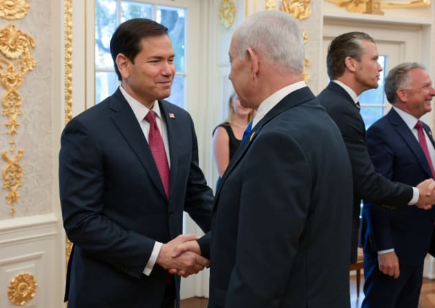 Prime Minister Benjamin Netanyahu meets with US Secretary of State Marco Rubio in the White House, July 28, 2026.