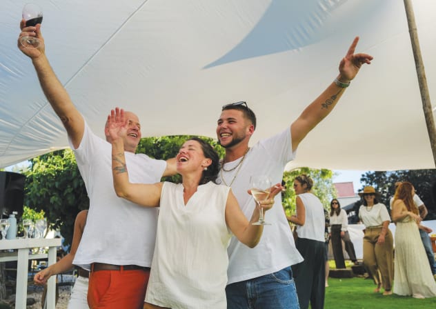 An illustrative image of people celebrating life.