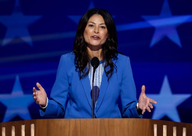 Michigan Attorney General Dana Nessel speaks on stage during the third day of the Democratic National Convention at the United Center on August 21, 2024 in Chicago, Illinois.
