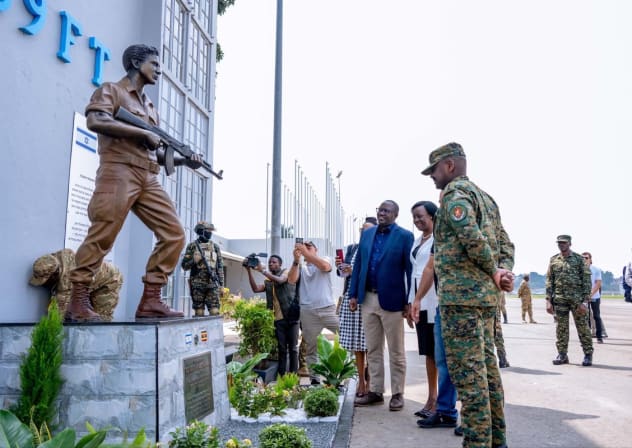 Uganda’s military chief unveiled a memorial for Yoni Netanyahu.