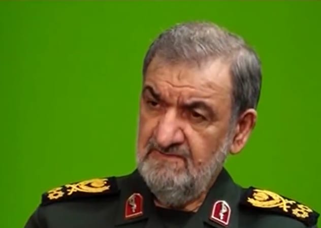 Mohsen Rezaei, adviser to Iran's leader Mojtaba Khamenei, is interviewed by regime-sponsored English-language news outlet PressTV on August 3, 2026. 