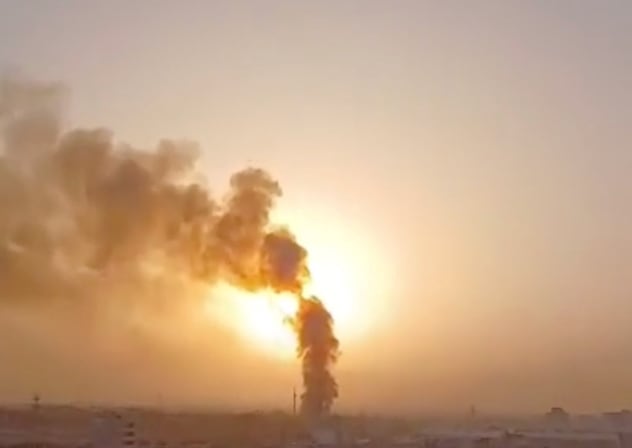 Smoke rises after reports of multiple US strikes on the city, as loud explosions were heard according to the Iranian state TV, in Ahvaz, Khuzestan Province, Iran, July 30, 2026, in this screen grab obtained from a social media video.