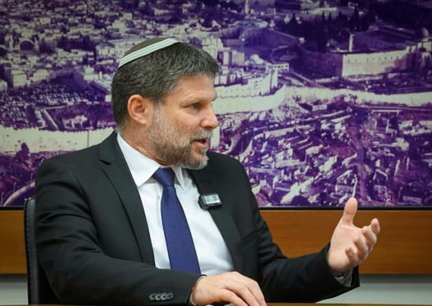 Finance Minister Bezalel Smotrich sits down with Editor-in-chief Zvika Klein and Political correspondent Keshet Neev at the Finance Ministry in Jerusalem.