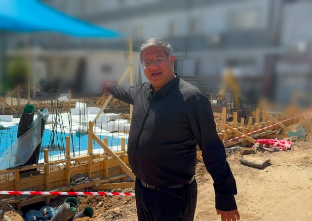 National Security Minister Itamar Ben-Gvir showcases an execution facility for the hanging of convicted terrorists being built within the already-constructed death row prisoner wing in central Israel, August 18, 2026.