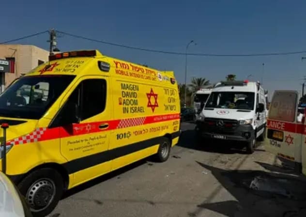 Magen David Adom intensive care ambulance. 