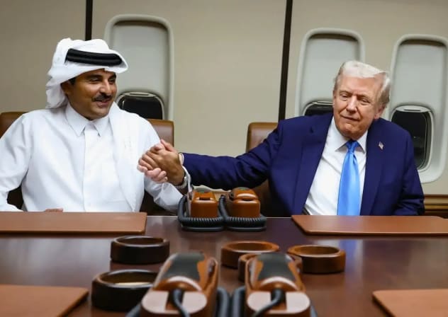 Trump and the Emir of Qatar, 2025.
