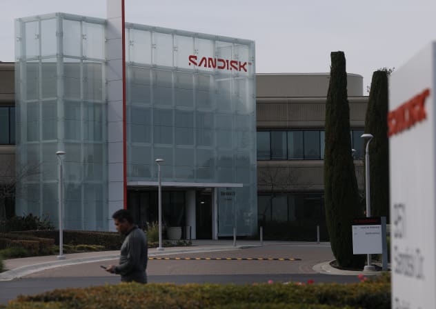 A view of SanDisk headquarters in Milpitas, California.