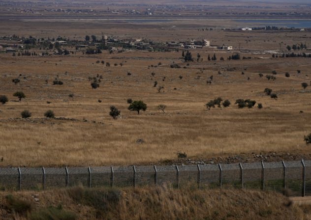View of the Israeli border with Syria, in the Golan Heights, on August 20, 2026. 