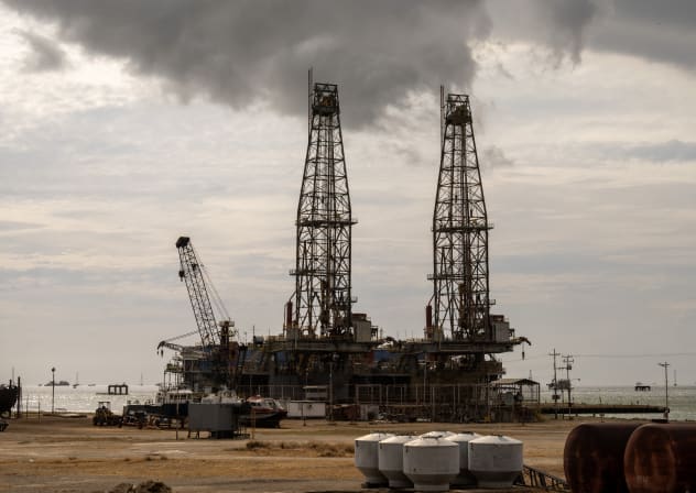 Oil rigs are pictured in Cabimas, south of Lake Maracaibo, Zulia State, Venezuela, on January 31, 2026; Illustrative.