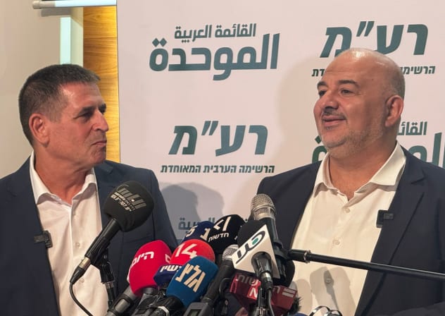 Ra’am Party leader MK Mansour Abbas and former Yesh Atid MK Yoav Segalovich