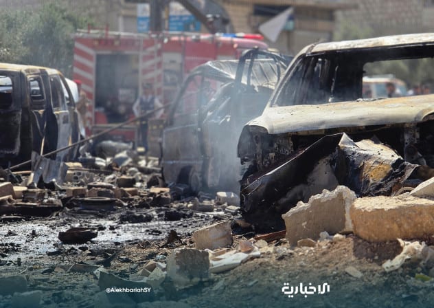 The aftermath of a deadly car bomb in Syria's Idlib Province, September 1, 2026.