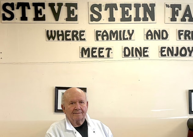 Stein Stein, owner of Steve Stein's Famous Deli in Northeast Philadelphia, the day after his last day in business, Aug. 24, 2026.