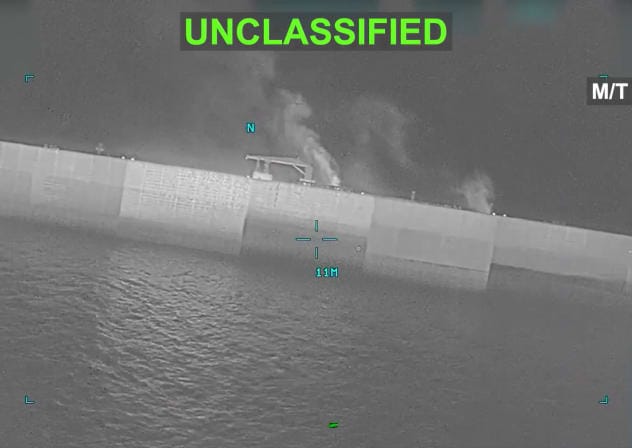CENTCOM strikes oil tanker M/T Kylo off Gulf of Oman, September 6, 2026.