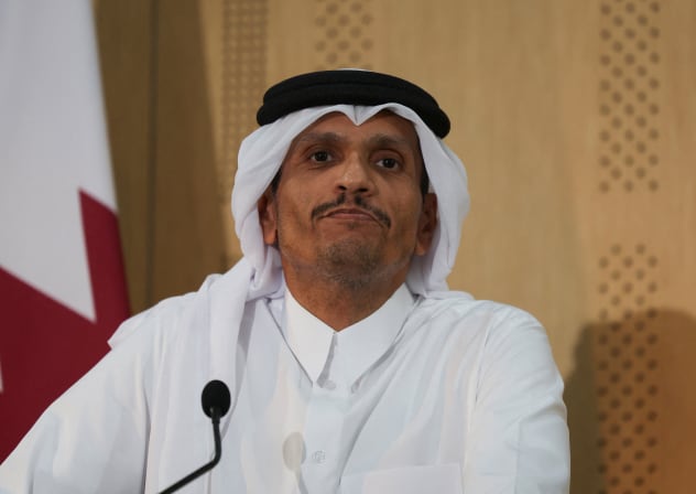 Qatar's PM and Foreign Minister Sheikh Mohammed bin Abdulrahman Al-Thani visits Egypt