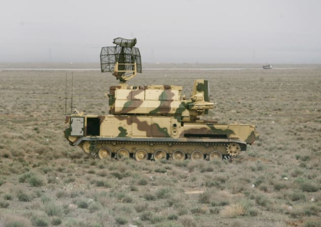An Iranian radar unit is seen near the Natanz nuclear enrichment facility, on April 9, 2007, 180 miles south of Tehran, Iran; Illustrative.