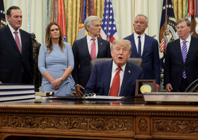 Trump discusses healthcare with officials at the White House, September 18, 2026,