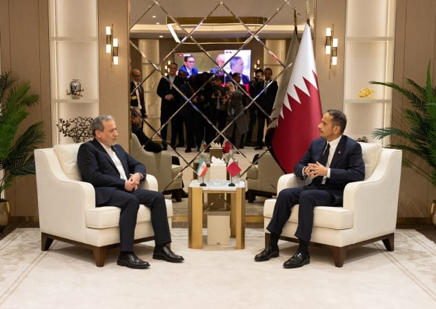 Qatar's Prime Minister and Minister of Foreign Affairs Sheikh Mohammed bin Abdulrahman bin Jassim Al-Thani meets with Iranian Foreign Minister Abbas Araghchi on the sidelines of 81st United Nations General Assembly, in New York City, US, September 22, 2026. 