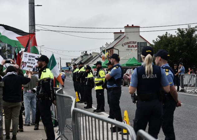 Pro-Palestinian protest in Ireland, September 13, 2026. 