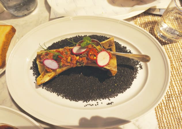 A dish served at the Veranda restaurant at the David Citadel in Jerusalem.