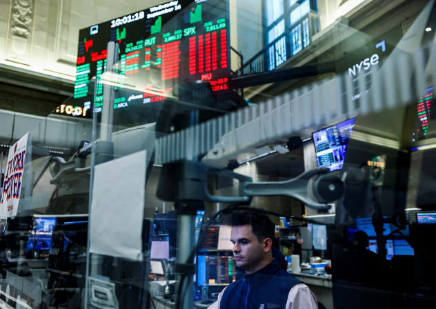 Futures-options traders work on the floor at the New York Stock Exchange's NYSE American (AMEX) in New York City, US, September 16, 2026.