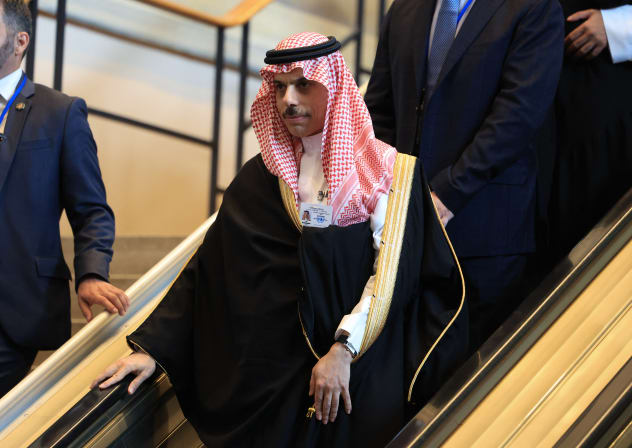 Saudi Foreign Minister Prince Faisal bin Farhan departs the 81st United Nations General Assembly at UN headquarters in New York on September 22, 2026.